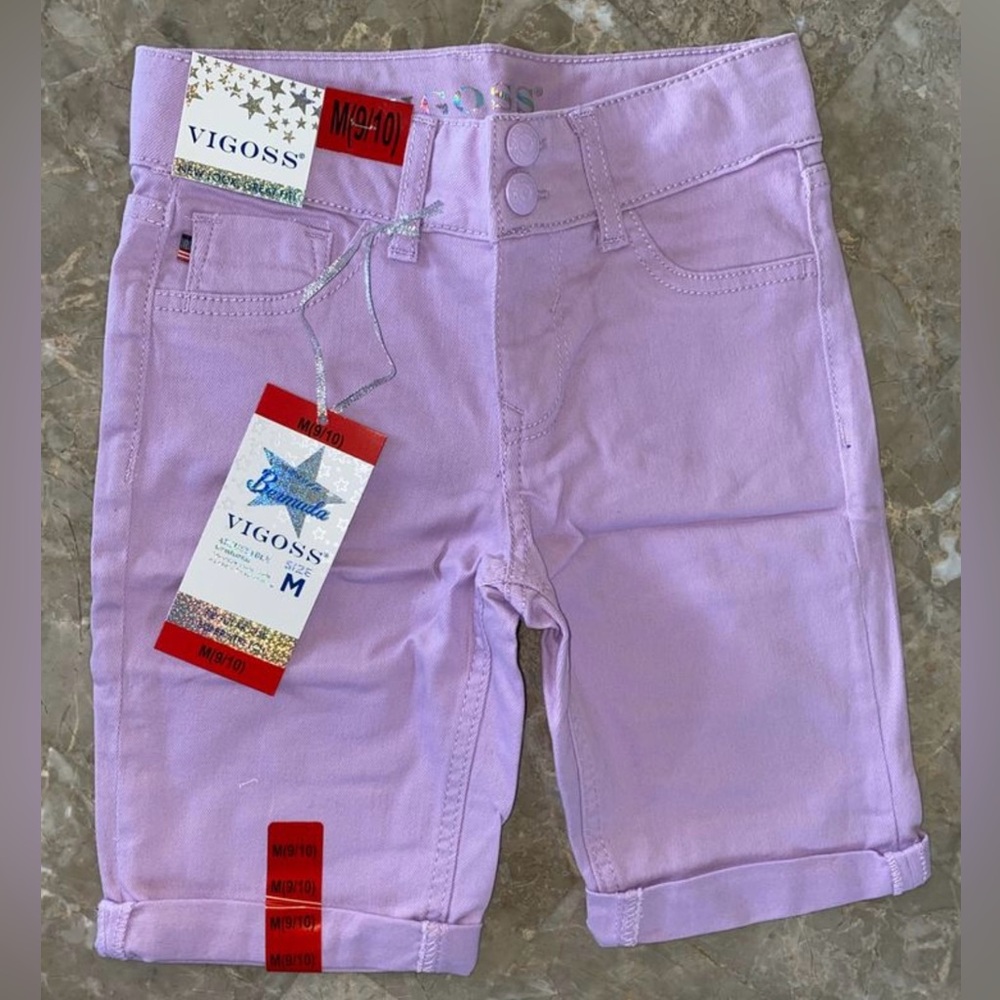 Vigoss Girls Bermuda Jean Purple Shorts
Size 9/10